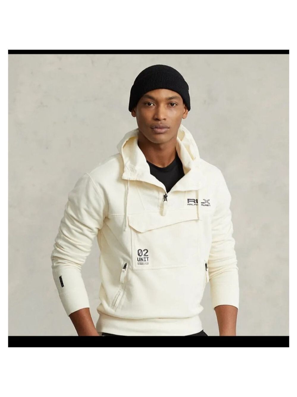 RLX Polo Ralph Lauren Cotton French Terry Garment Dyed Hoodie Large Authentic